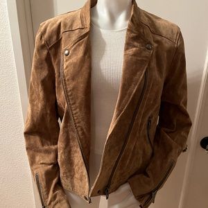 BLANKNYC] Womens Suede Moto Jacket